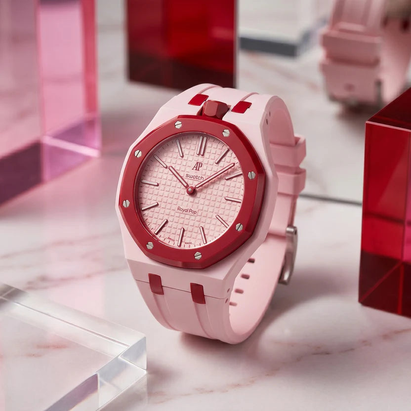 AP x Swatch Royal Pop With Strap (OTTO ROSSO)