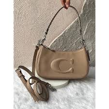 C-Inspired Teri Shoulder Bag With Box And Dust Bag (Khakhi)