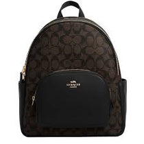 C-Inspired Leather Court With Dust Bag Premium Quality Backpack [Coffee]