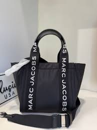 Marc Jacobs-Inspired Wisteria Small Leather Tote Bag With Dust Bag (Black)