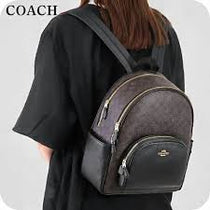 C-Inspired Leather Court With Dust Bag Premium Quality Backpack [Coffee]