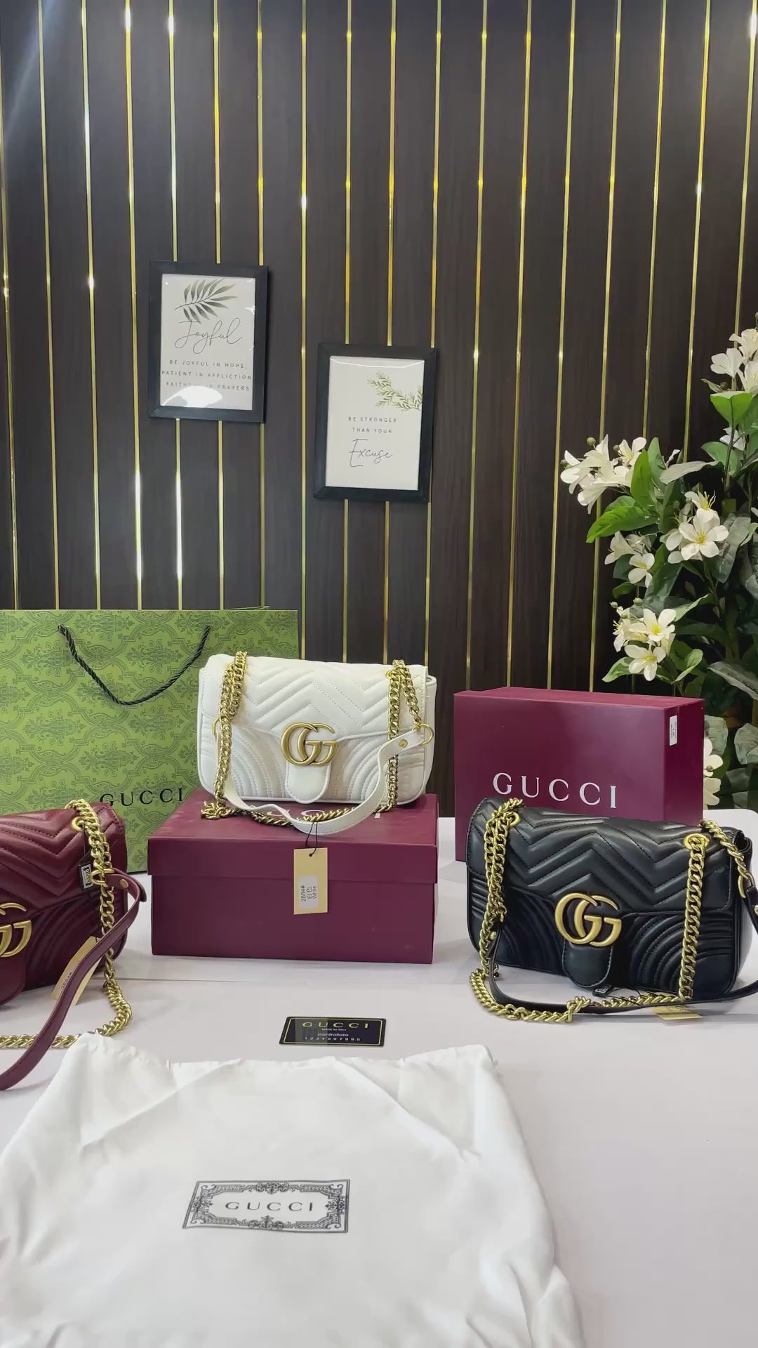 G-Inspired Marmont Premium With Box (Wine)