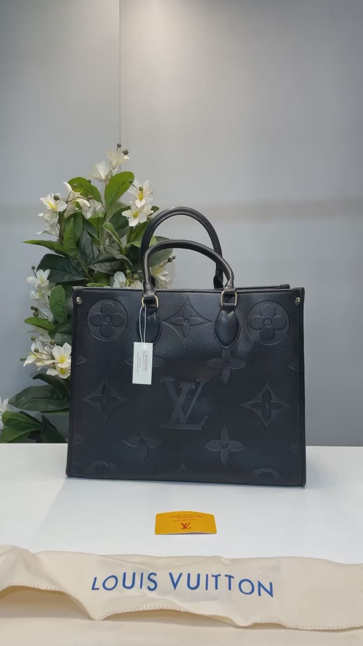 LV-Inspired On The Go With Dust Bag (Black)