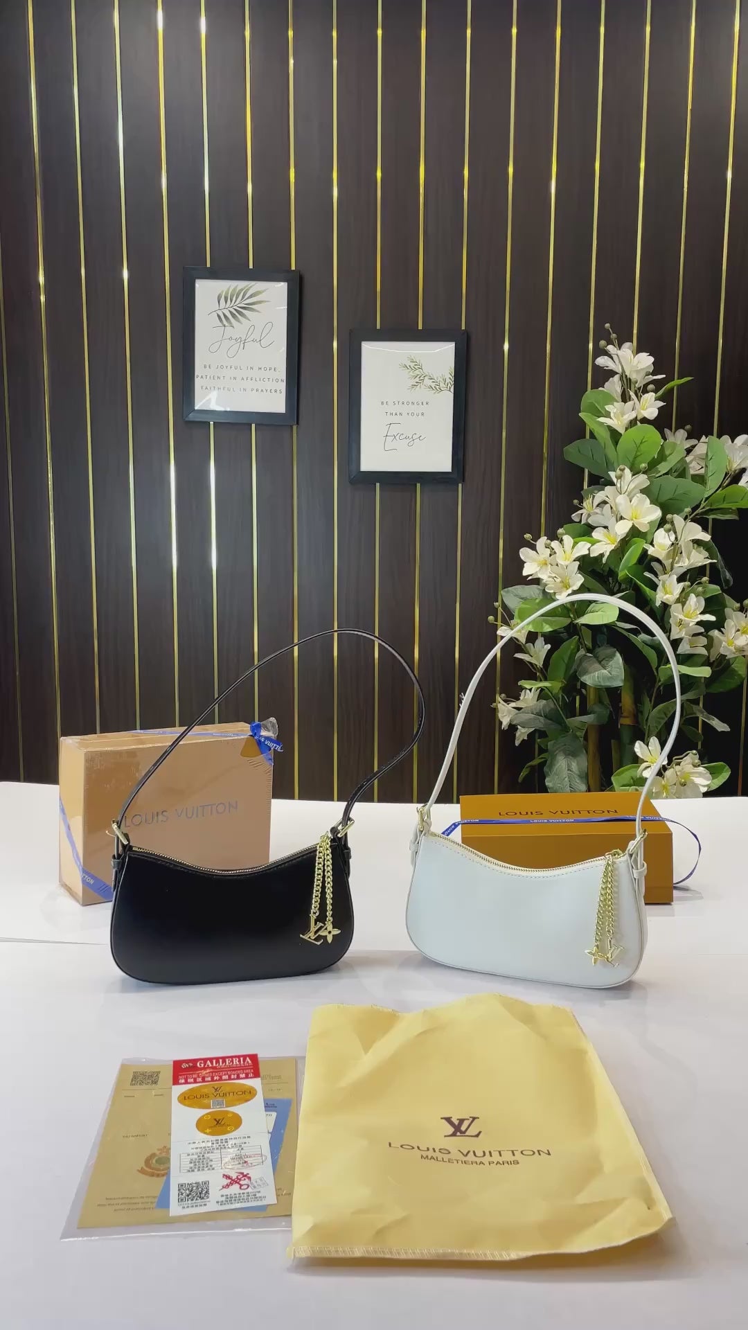 LV-Inspired Bloom With Original Box (Black)